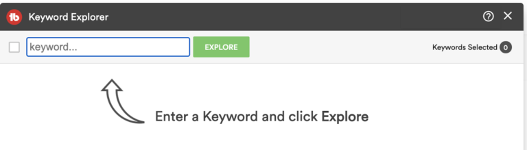 tubebuddy keyword explorer tab